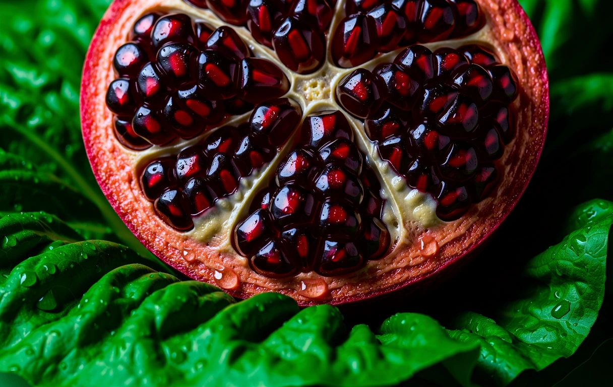 Vibrant macro food textures